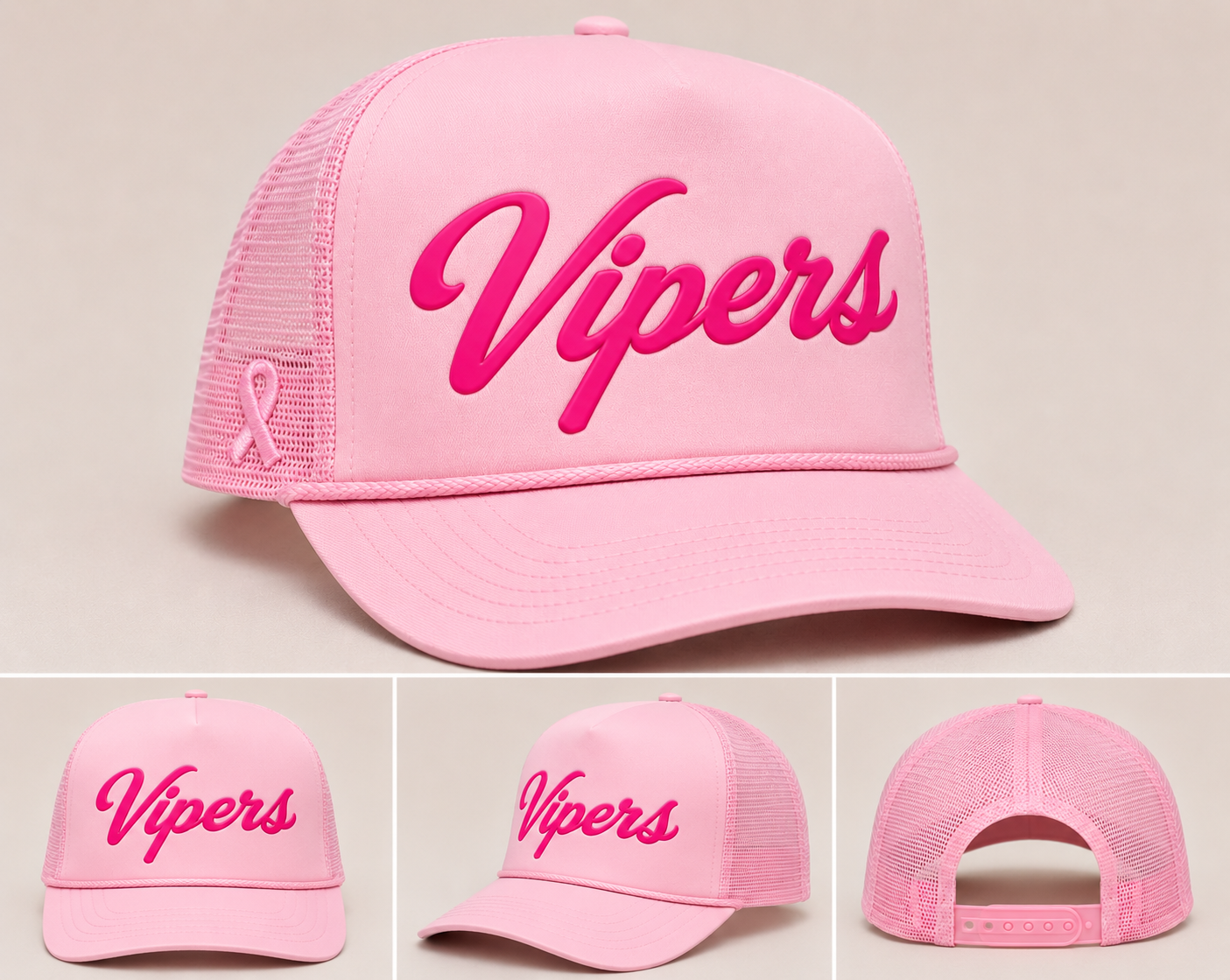 Vipers "Pink Out" Trucker Hat