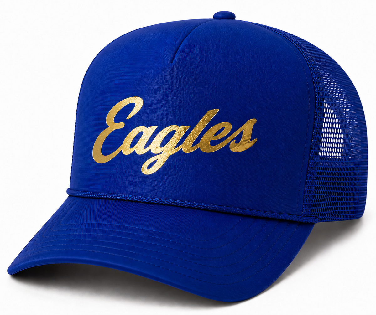 Canyon Ridge Eagles Script Trucker Hat