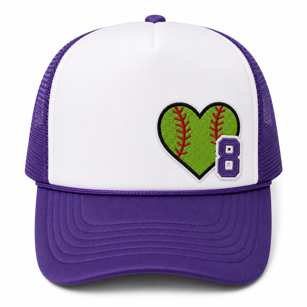 Softball Heart Trucker Hat