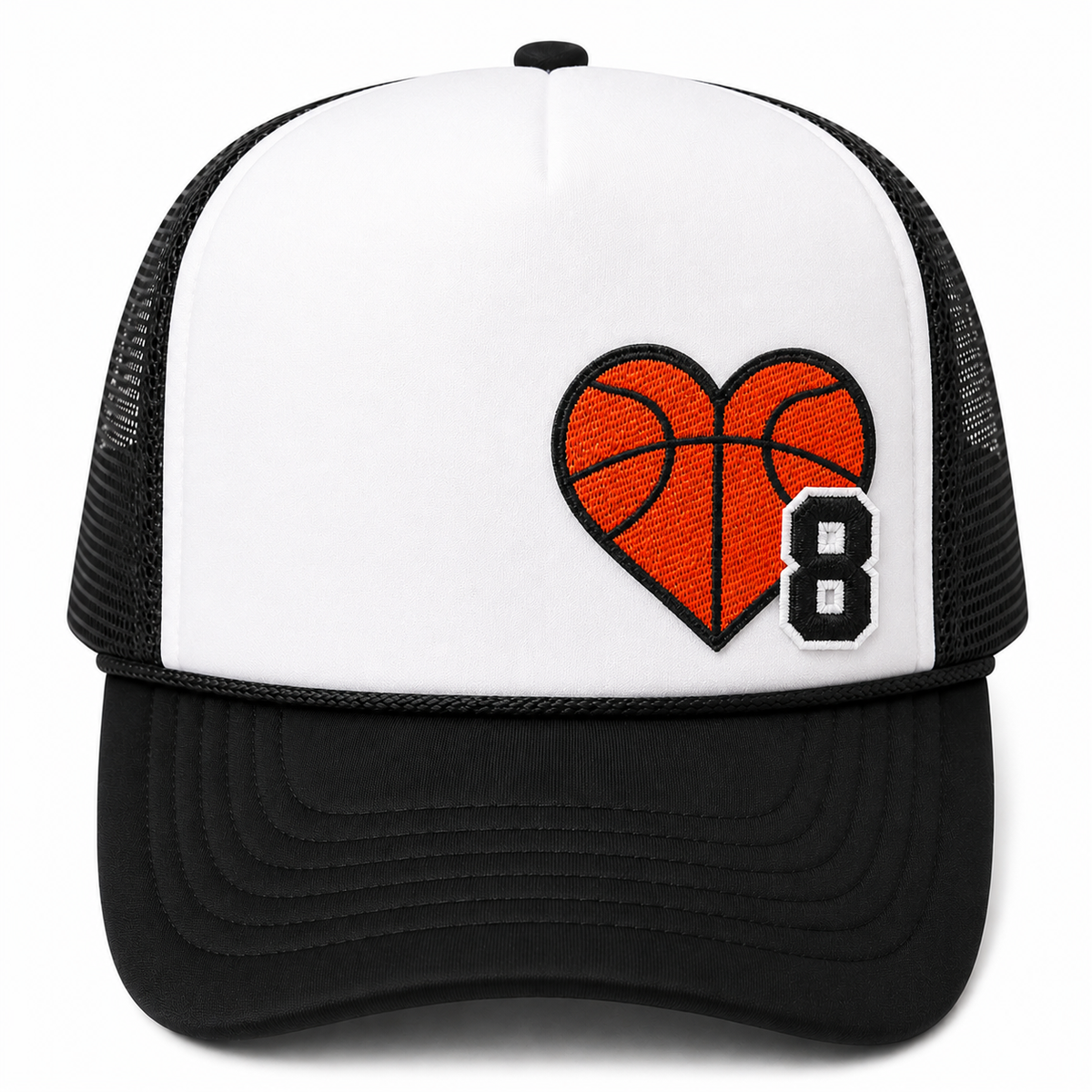 Basketball Heart Trucker Hat