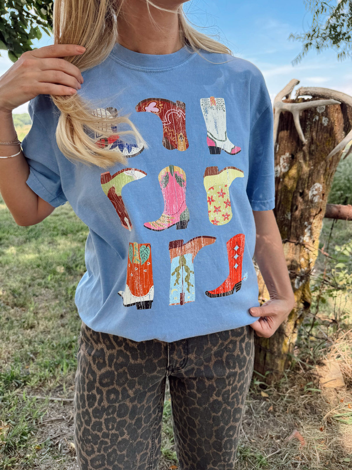 Colorful Boots Tee