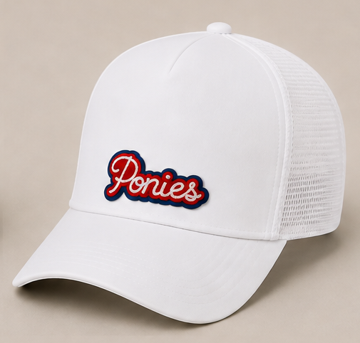 SMU Ponies Script Trucker Hat